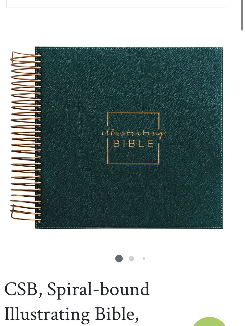 Dayspring Illustrated Bible Spiral bound CSB